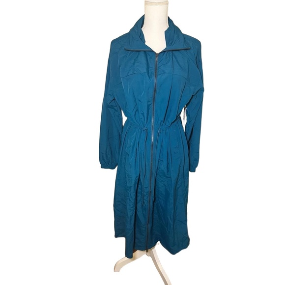 NWT Spiritual Gangster Womens M Teal Blue Natasha Jacket Drawstring Sporty - Picture 2 of 7